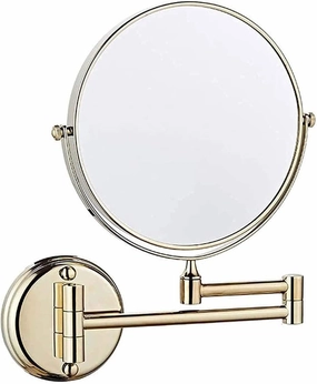 Bathroom Mirror, Makeup Mirror Wall Mounted Bathroom Mirror 8 Inch Lound Makeup Mirror Double-Sided Cosmetic Mirror 360 Rotation