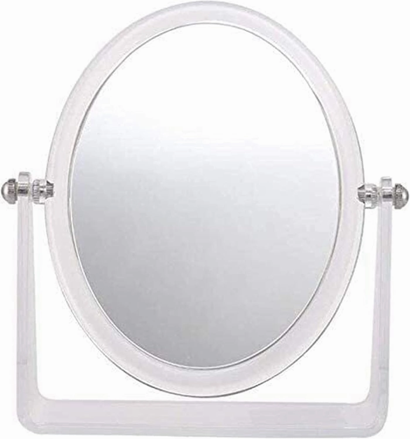 Bathroom Mirror Small Mirror Makeup Vanity Mirror, Desktop Two- Sided Beauty Mirror 3X Magnification Cosmetic Mirror 360° Swivel Bathroom Mirror Makeup Mirror