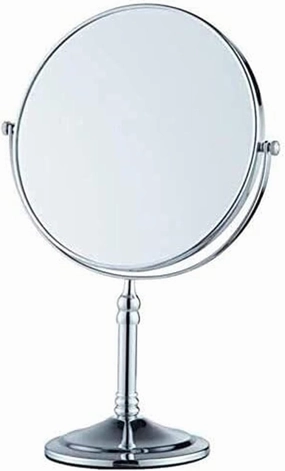 Bathroom Mirror Small Mirror Makeup Vanity Mirror, Desktop Two- Sided Beauty Mirror 3X Magnification Cosmetic Mirror 360° Swivel Bathroom Mirror Portable Makeup Mirror