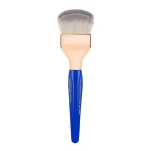 Bdellium Tools Professional Makeup Brush - Golden Triangle 972 Large Rounded Double Dome Blender - With All Vegan and Soft Synthetic Fibers, For Foundation Application & Blending (Blue, 1pc)