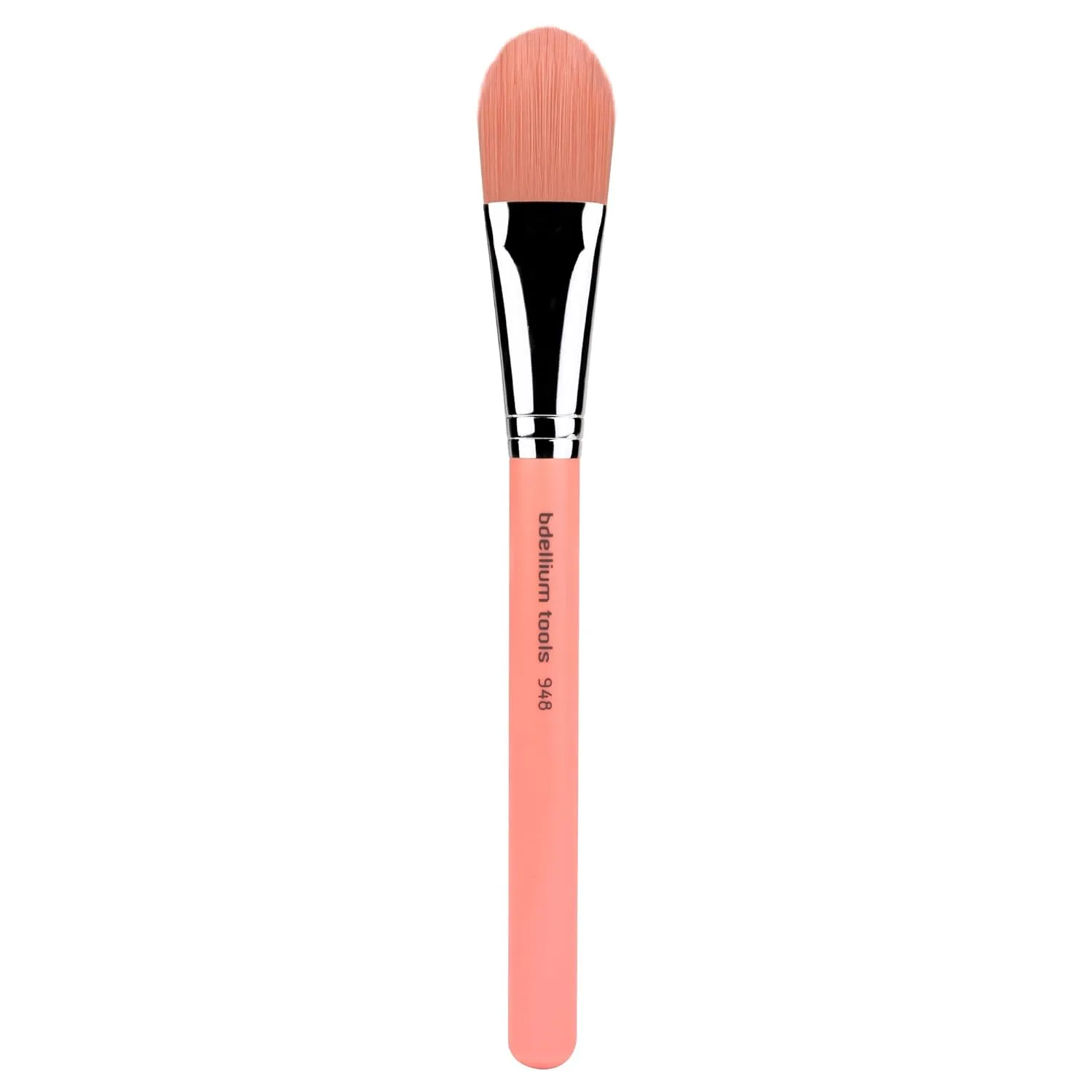 Bdellium Tools Professional Makeup Brush - Pink Bambu Series 948 Foundation - With Soft Synthetic Fibers, For Foundation (Pink, 1pc)