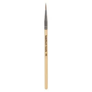 Bdellium Tools Professional Makeup Brush - Special FX Series 116 Short Liner - With Soft Synthetic Fibers, For Painting Very Fine Lines (Bamboo, 1pc)