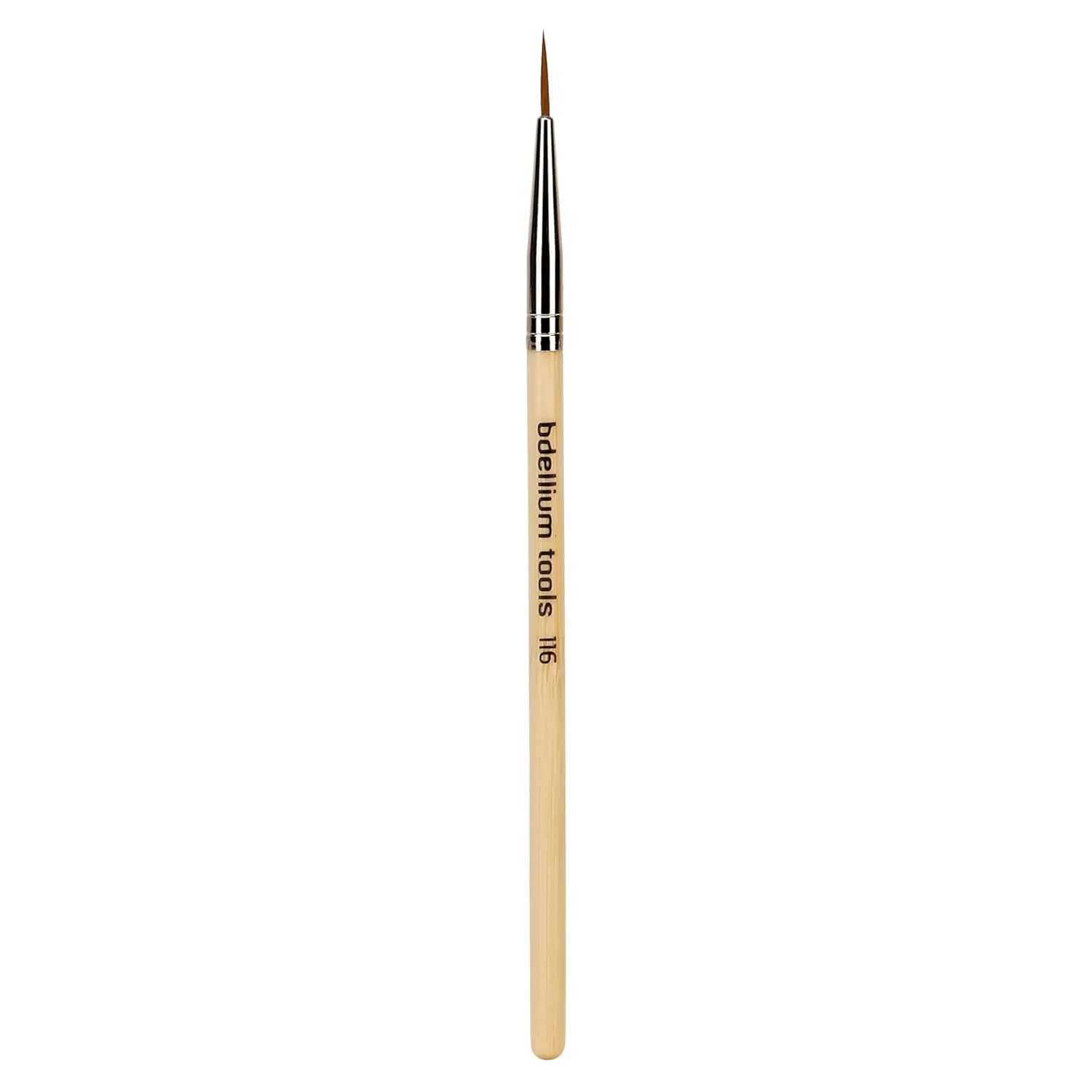 Bdellium Tools Professional Makeup Brush - Special FX Series 116 Short Liner - With Soft Synthetic Fibers, For Painting Very Fine Lines (Bamboo, 1pc)