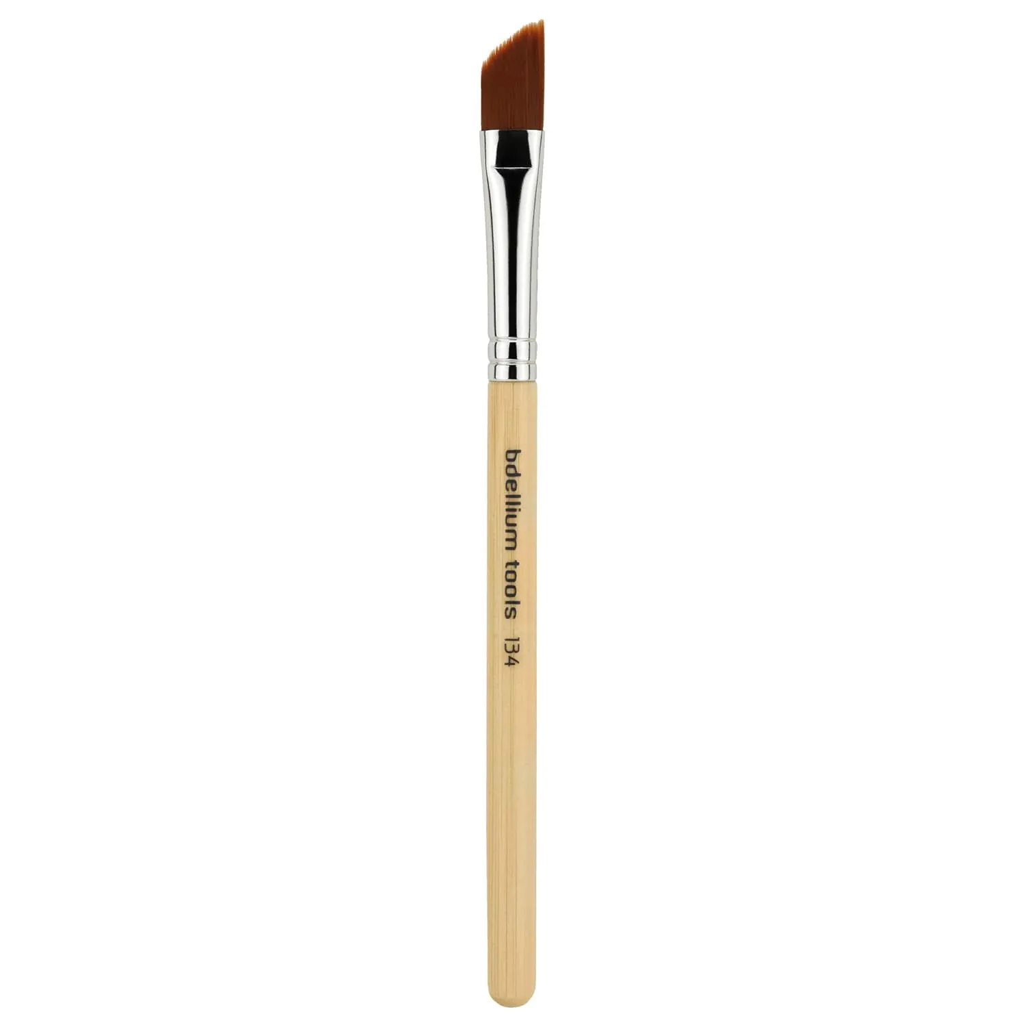 Bdellium Tools Professional Makeup Brush - Special FX Series 134 Medium Dagger - With Soft Synthetic Fibers, For Creating Sharp, Hard Line and Blending All in One (Bamboo, 1pc)