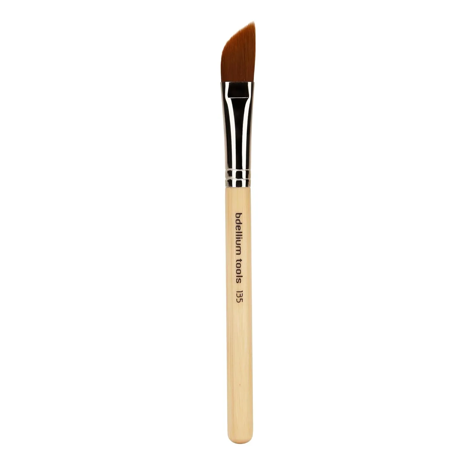 Bdellium Tools Professional Makeup Brush - Special FX Series 135 Large Dagger - With Soft Synthetic Fibers, For Drawing Lines and Blending Wider Areas (Bamboo, 1pc)