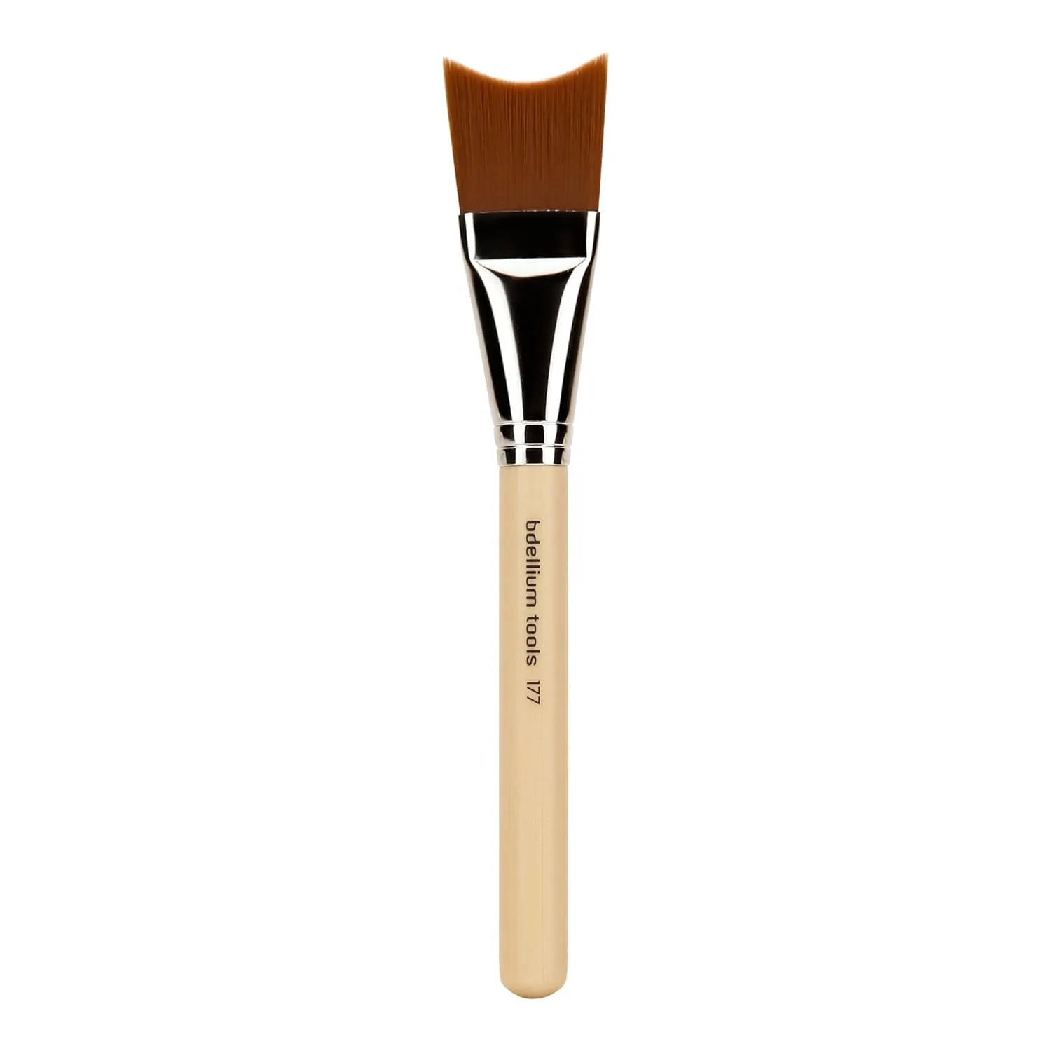 Bdellium Tools Professional Makeup Brush - Special FX Series 177 Inverted Streak - With Soft Synthetic Fibers, For Natural Curvatures of the Body (Bamboo, 1pc)