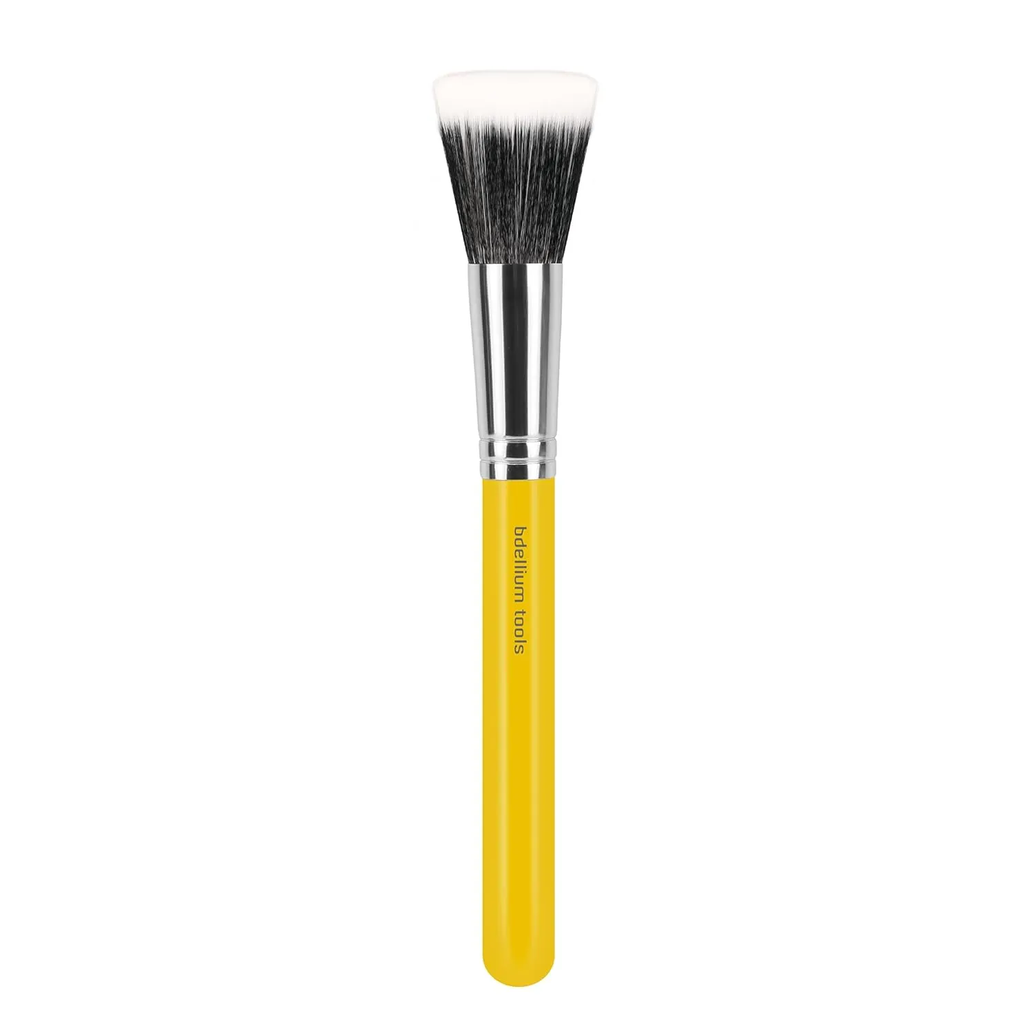 Bdellium Tools Professional Makeup Brush - Studio Series 955 Finishing - With Soft Synthetic Fibers, For Stippling, Lightweight Application (Yellow, 1pc)