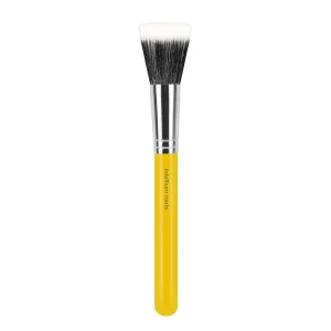Bdellium Tools Professional Makeup Brush - Studio Series 955 Finishing - With Soft Synthetic Fibers, For Stippling, Lightweight Application (Yellow, 1pc)