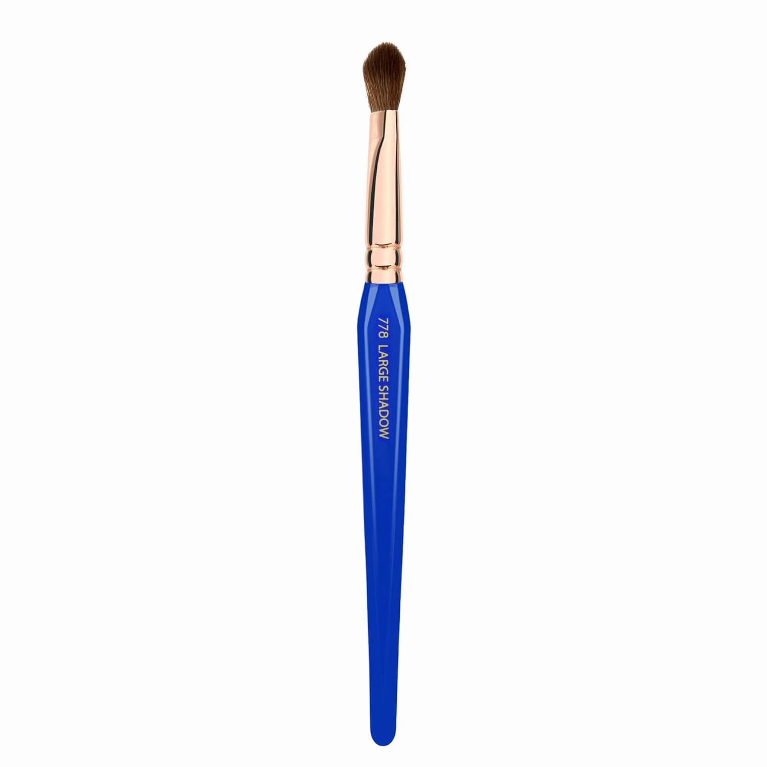 Bdellium Tools Professional Makeup Brush - Golden Triangle 778 Large Shadow - With All Vegan and Soft Synthetic Fibers, For Applying Shadow (Blue, 1pc)