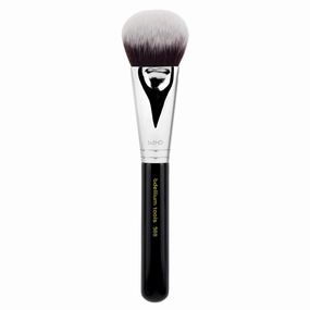 Bdellium Tools Professional Makeup Brush - Maestro Series 988 BDHD Phase I Large Foundation/Powder - With Soft Synthetic Fibers, For Application & Blending (Black, 1pc)