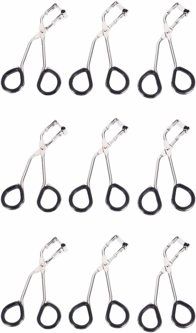 Beaupretty 9sets Eyelash Curler of Portable Eyelash Curling Clips with Silicone Refill Pads for Effortless for Women The Go Lightweight Travel-Friendly Cosmetic Tool