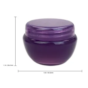 Beauticom® 10G/10ML (48 Pieces, Dark Purple) Frosted Container Jars with Inner Liner for Scrubs, Oils, Salves, Creams, Lotions, Makeup Cosmetics, Nail Accessories, Beauty Aids - BPA Free