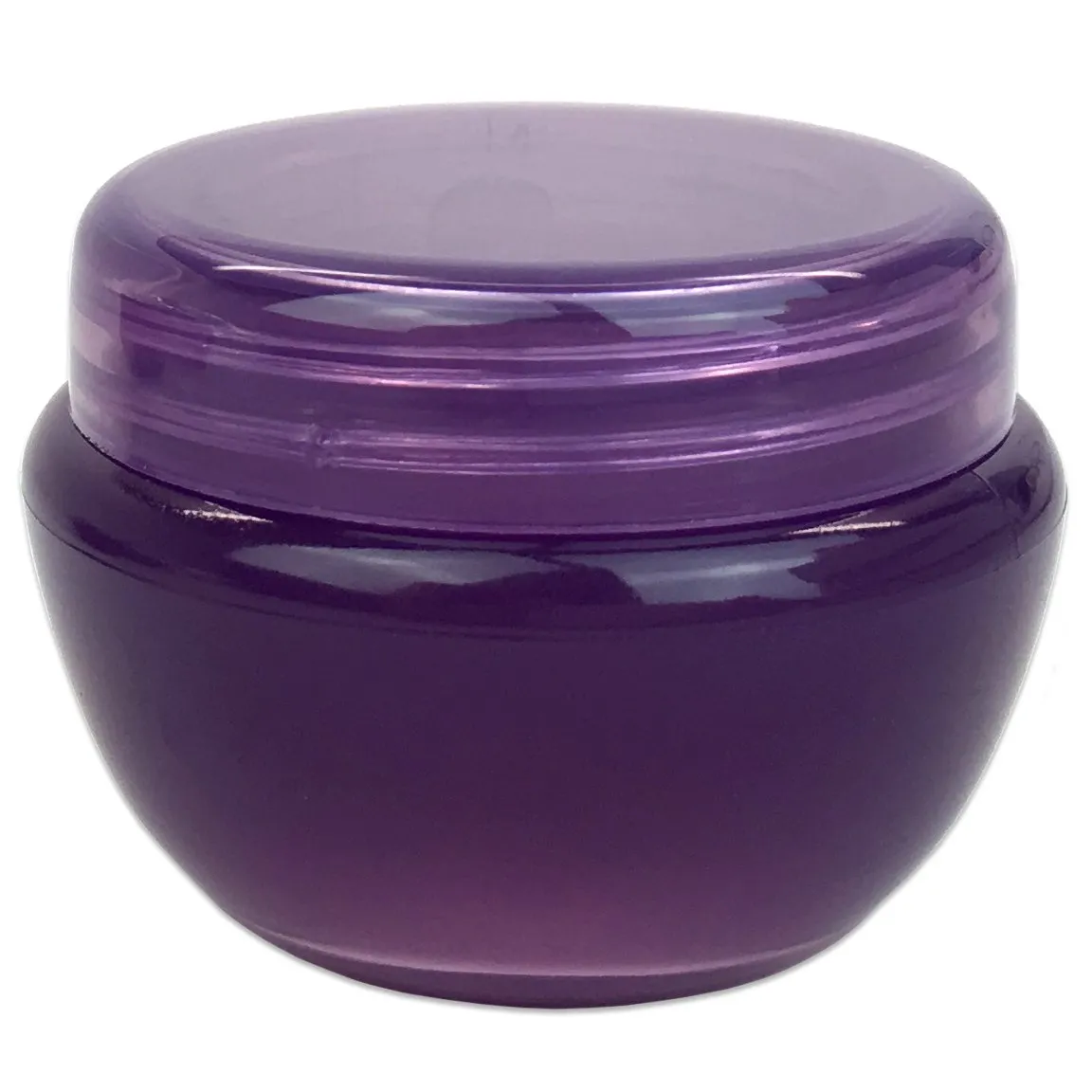 Beauticom® 10G/10ML (48 Pieces, Dark Purple) Frosted Container Jars with Inner Liner for Scrubs, Oils, Salves, Creams, Lotions, Makeup Cosmetics, Nail Accessories, Beauty Aids - BPA Free
