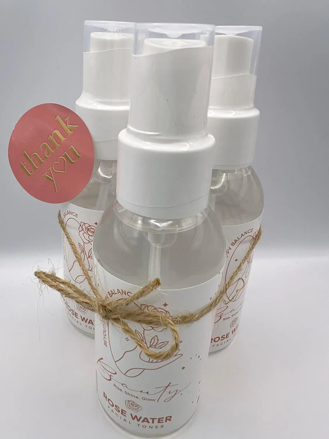 Beauty Hydrating Rose Water Facial Mist with Caviar Extract, Seaweed, Vitamin E and jojoba Oil