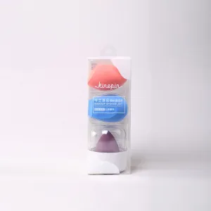 Beauty Makeup Sponge & Defender Set , Vegan, Cruelty Free for blending Creams, Powders, liquid Foundations. Flawless,Professional Complexion Look (Pink Blue Purple)