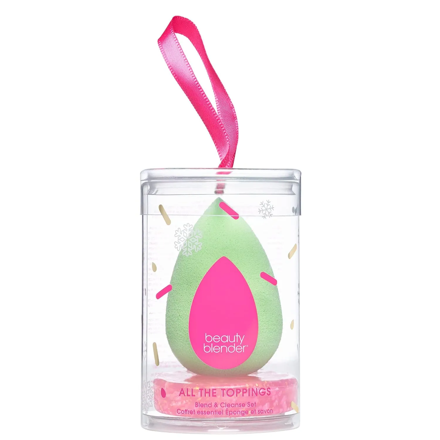 Beautyblender All the Toppings Blend & Cleanse Duo – Makeup Sponge for Blending Foundations, Powders & Creams, Cleanser Removes Makeup & Grime on Sponge, Vegan & Cruelty-Free
