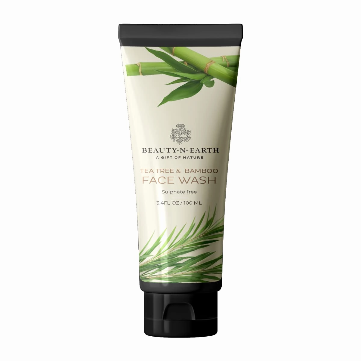 BEAUTYNEARTH Tea Tree & Bamboo Facewash - All Skin Type Natural Face Wash for Women & Men - Paraben & Sulphate Free (100ml)