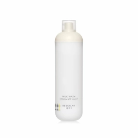 Beekman 1802 Milk Wash Exfoliating Jelly Face Cleanser - Fragrance Free - 5 oz - With Goat Milk   100% Natural AHAs & BHAs - Helps Control Oil & Exfoliates - Good for Sensitive Skin - Cruelty Free