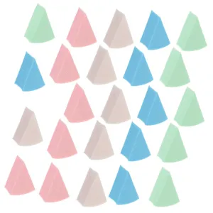 BESTYASH 3 Sets Reusable Wedge Makeup Sponges Dual Use Foundation for Wet Dry Application Soft and Gentle Cosmetic Sponges for Face Contouring and Blending