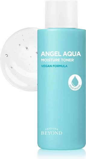 Beyond Angel Aqua Moisture Big Toner (16.9fl oz) - Korean Skin Care. Refreshing & Soothing Hydration for Sensitive Skin, Vegan Formula. Chervil, Hyaluronic Acid, Panthenol.