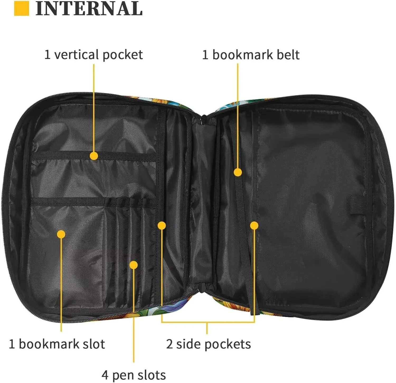 Bible Bag Tote Bible carrying case for Women Men Bible Covers for Women Men with Pockets Personalized