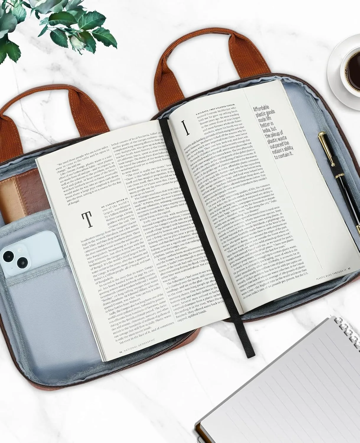 Bible Cover for Boys, Kids Bible Case Carrying Book Case Church Bag Bible Protective with Zippered Pocket, Lion