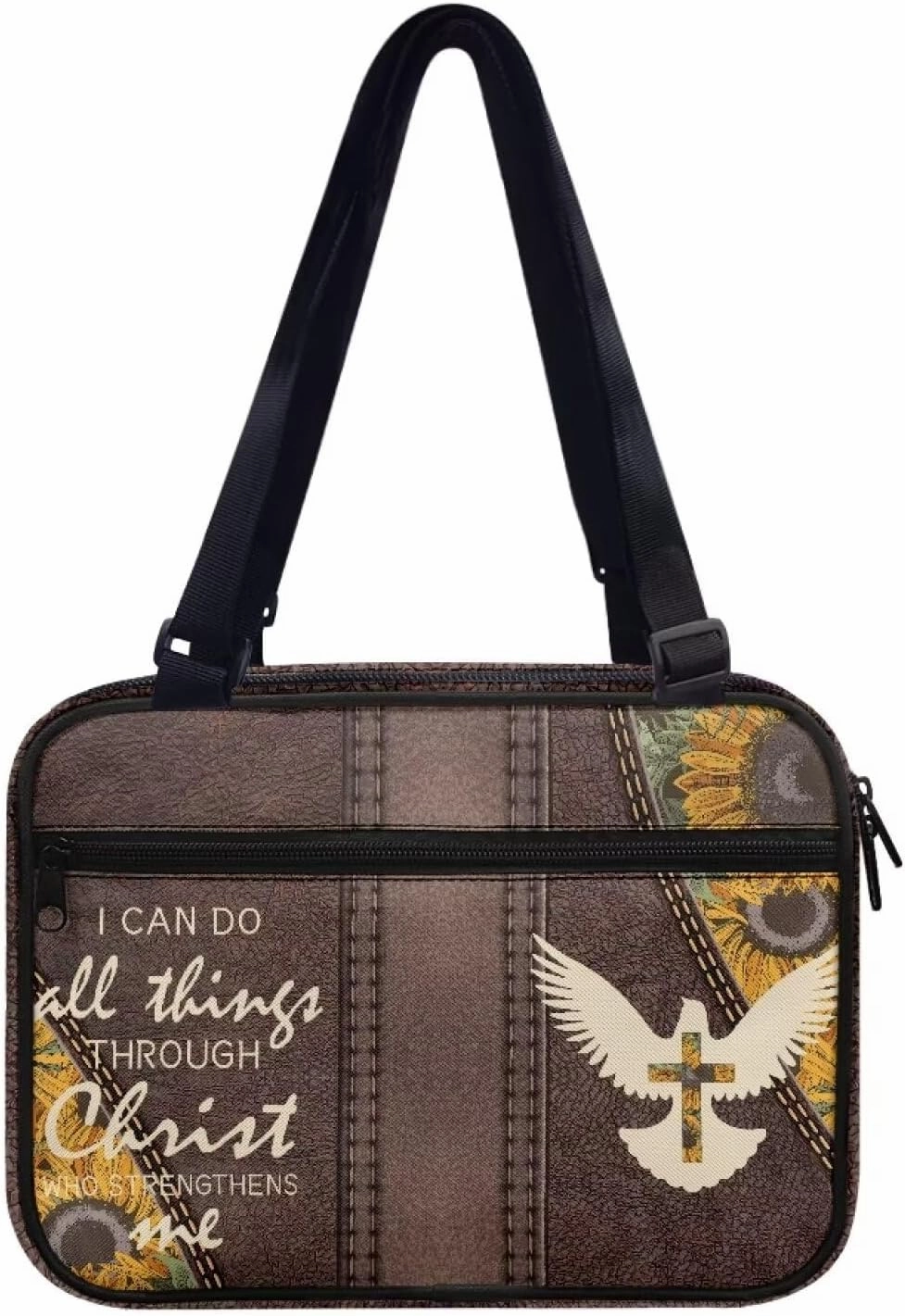 Bible Cover Case for Women with Handle Bible Bag Journal Case Bible Carrying Case Book Protector