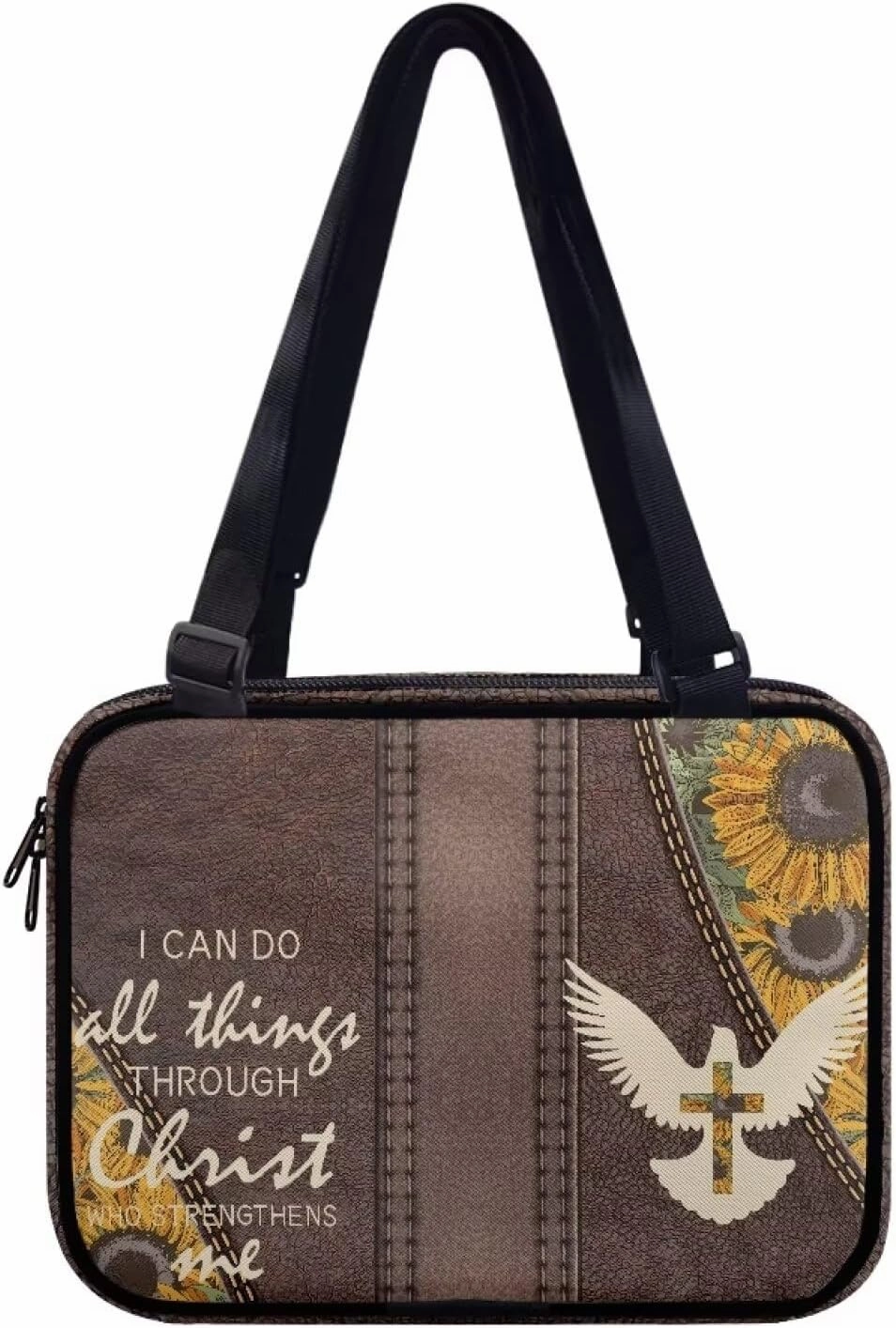Bible Cover Case for Women with Handle Bible Bag Journal Case Bible Carrying Case Book Protector