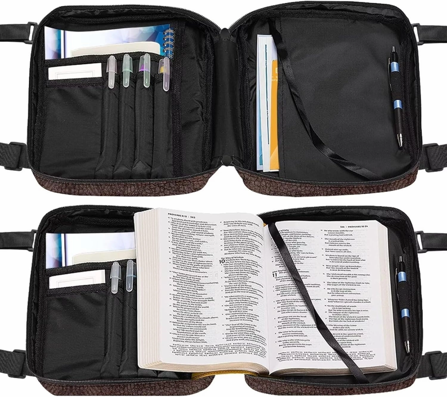 Bible Cover Case for Women with Handle Bible Bag Journal Case Bible Carrying Case Book Protector
