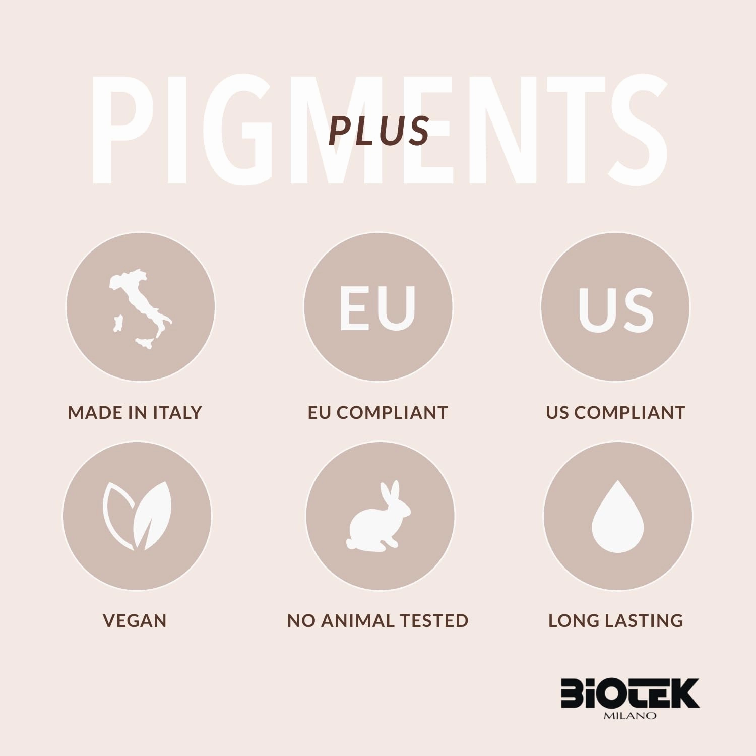 Biotek Lip Pigment for Permanent Makeup - Warm Nude Lip Color - Made in Italy - Bubble 0,61 fl.oz.