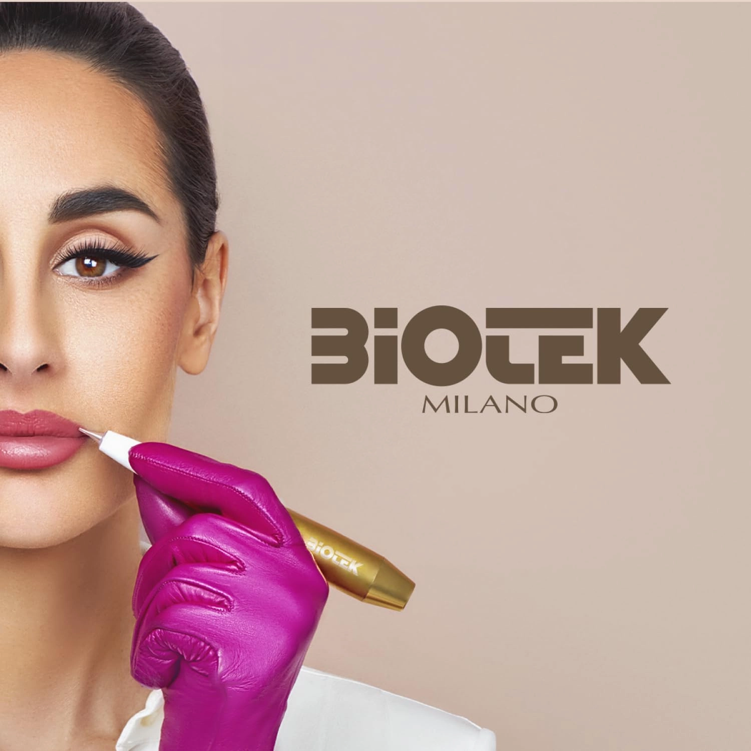 Biotek Lip Pigment for Permanent Makeup - Warm Nude Lip Color - Made in Italy - Bubble 0,61 fl.oz.