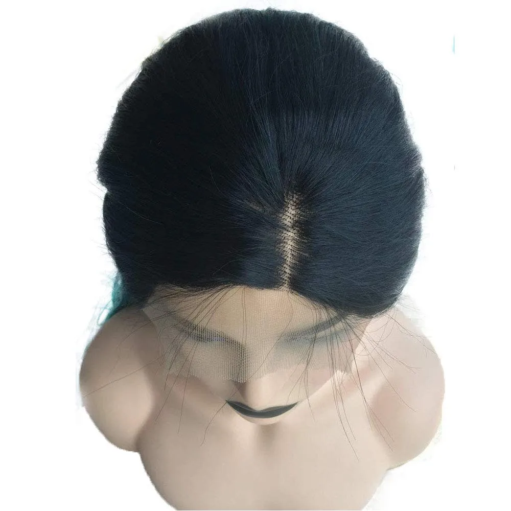 Black Lace Front Wigs Pre Plucked Long Wavy Wigs for Black Women Natural Hairline Synthetic Wig Glueless Synthetic Heat Resistant Fiber Hair Replacement Wigs Festival Holiday Cosplay Makeup 24 Inches