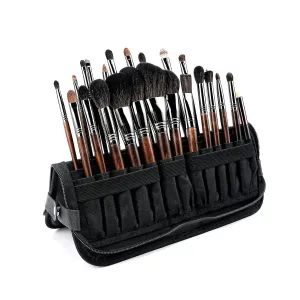 Black Travel Makeup Brush Holder,Waterproof Stand-Up Makeup Brushes Organizer, Portable Makeup Brush Holder Travel Case (BAG-875-22)