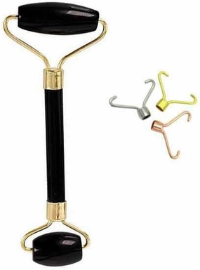 Black Tourmaline Gua Sha SPA Jade Massage Roller Massager Eye Face Neck Facial Relaxation Slimming Tool