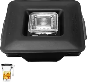 Blender Latching Lid Replacement for Blendtec Commercial Wildside   & Fourside Jars - Blender Lids Top with Removable Center Cap, Wildside Jar Lid Replacement Part for Blendtec Blender Top Accessories