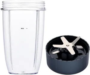 Blender Replacement Parts for Nutribullet Blender, 24OZ Cup with Replacement Extractor Blade Compatible with Nutribullet 600W 900W Blenders
