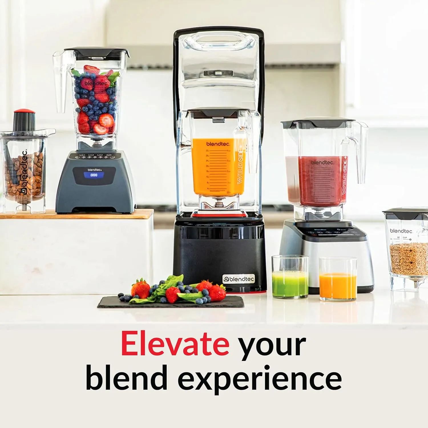 Blendtec 90 oz WildSide Jar, Commercial Grade - Five-Sided Replacement Blender Jar - Compatible with Blendtec Blenders - 36 oz Blending Capacity - Clear
