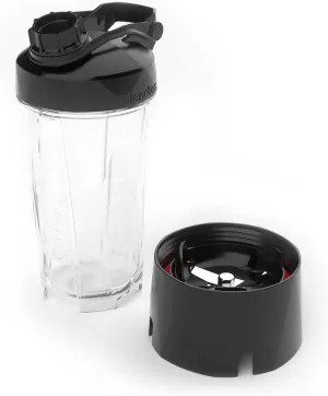 Blendtec GO (30 oz) Bottle, Reusable Single Serve Blender Cup, Includes Travel Lid, BPA-Free Jar, Clear