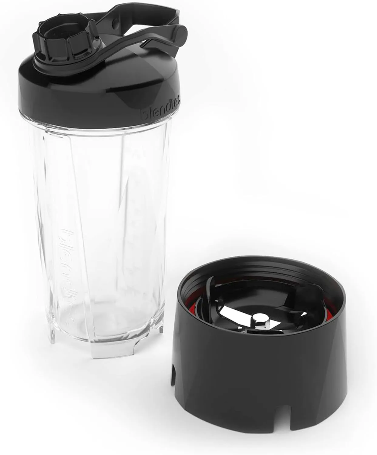 Blendtec GO (30 oz) Bottle, Reusable Single Serve Blender Cup, Includes Travel Lid, BPA-Free Jar, Clear