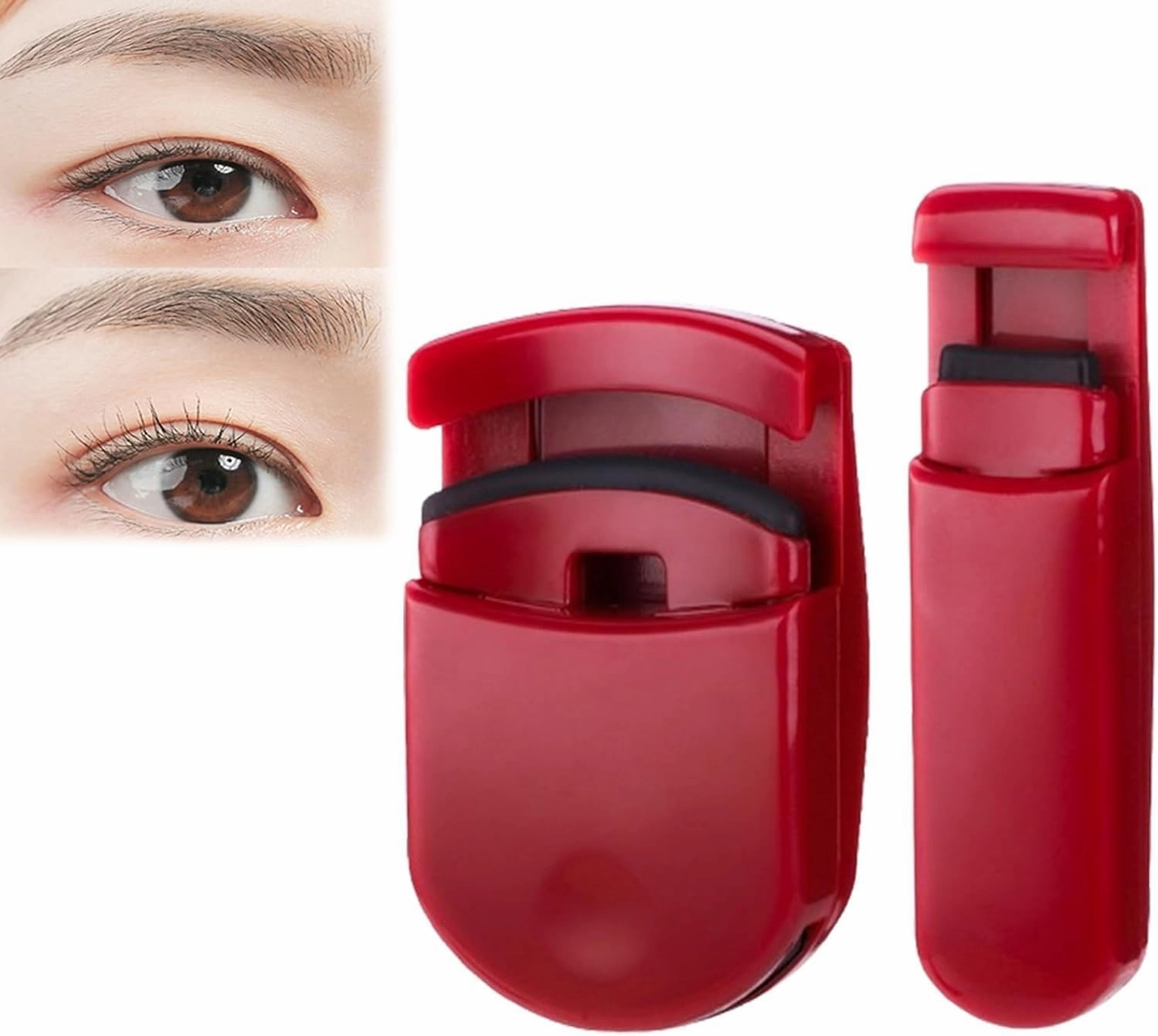 Blevora Eyelash Curler,Wide Angle Long Lasting Partial Professional Mini Eye Eyelash,Portable Plastic Travel Eyelash Curler,Gentle Lash Tool for Lifted Lashes