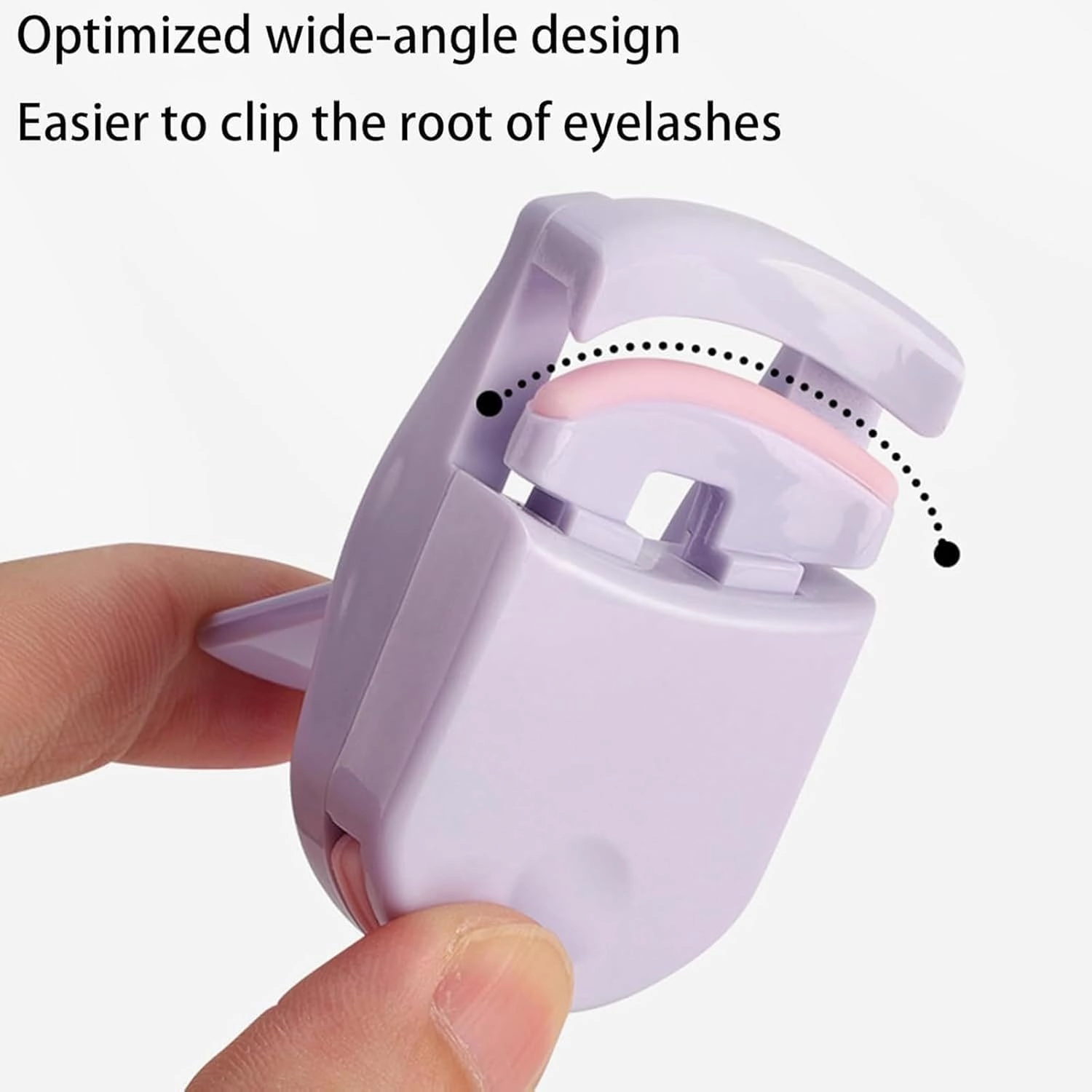 Blevora Eyelash Curler,Wide Angle Long Lasting Partial Professional Mini Eye Eyelash,Portable Plastic Travel Eyelash Curler,Gentle Lash Tool for Lifted Lashes