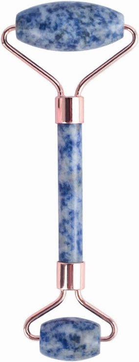 Blue Dot Stone Face Massage Roller Gouache Scraper Set Natural Gouache Stone Facial Jade Roller Massager Gua Sha Scraper Massage,Type G