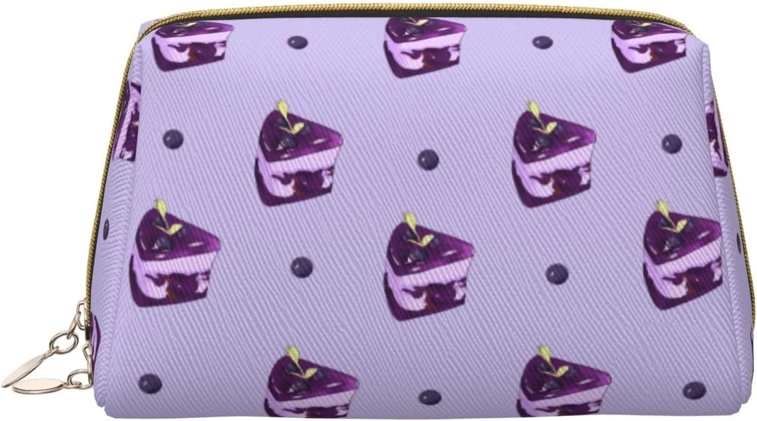 Blueberry Cakemakeup Bag Organizer,Toiletry Cosmetic Bag,Zipper Pouch Brushes Storage Case(Large)