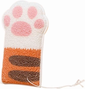 Body Brush Adult Body Wash Brush Clean Scrub Dead Skin Brush Exquisite Smooth Bath Sponge Elastic Cute Cat Paw Bathing Sponge