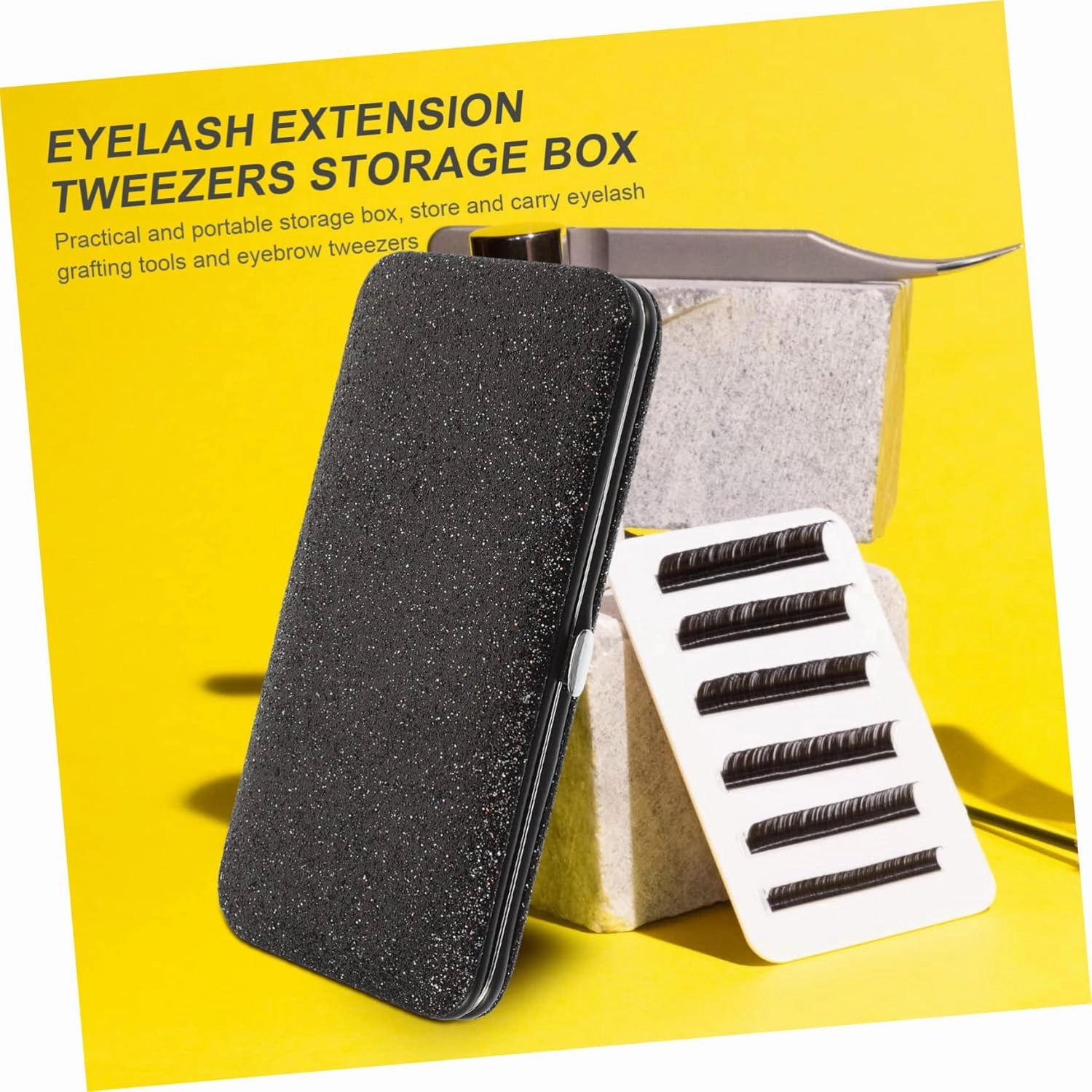 Box Storage Bag Storage Case Scissor Lash Extension Makeup Organizer Box Makeup Organizer Bag Lash Tweezer Eyelash Tweezer Holder Makeup Box