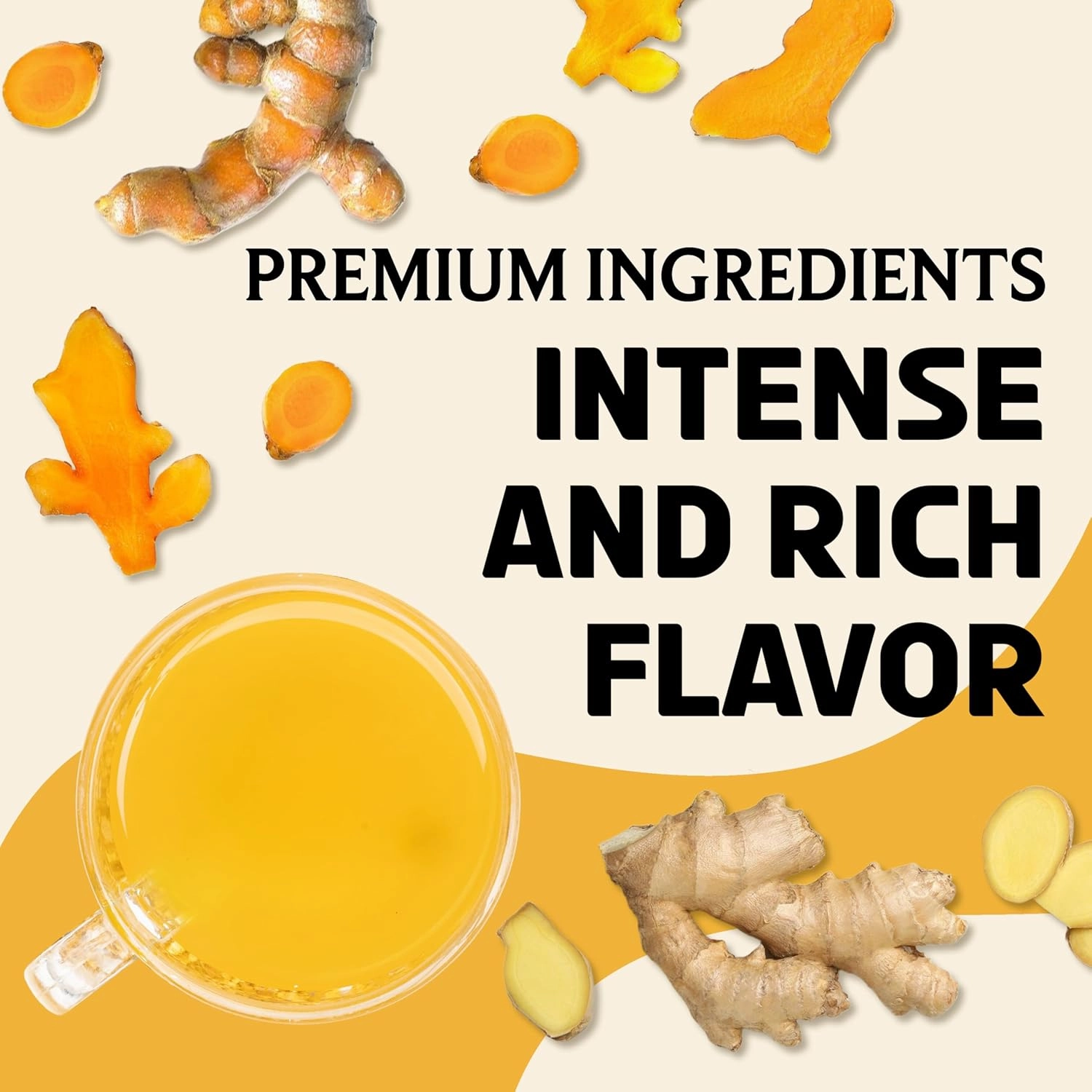 BREWIX, Turmeric Ginger Loose Herbal Tea (100  Cups, 7.05oz/200g) Caffeine & Gluten Free | Ginger Root Tea | Savory & Spicy
