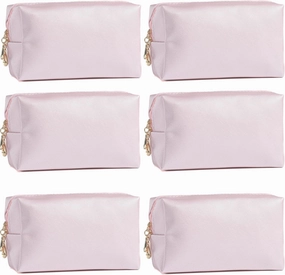 Bridesmaid Proposal Gifts Letter Cosmetic makeup bag bulk for Wedding Party Favors Bachelorette party decorations Makeup Pouch Birthday Toiletry Organizer Bag Makeup Case Gift (Shining pink)