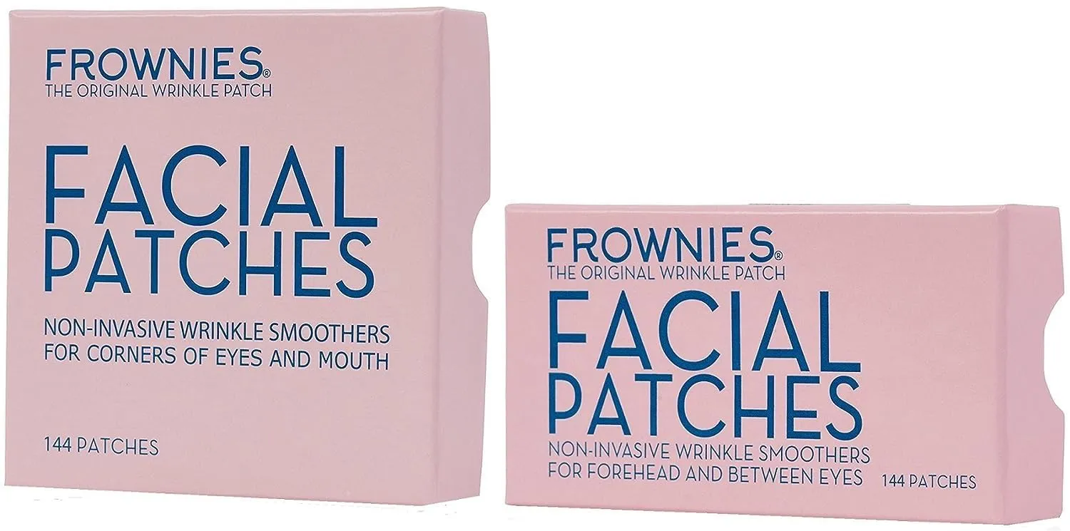 Bundle-2 Items: Frownies Forehead & Between Eyes (144 Patches)   Frownies Corners Of Eyes And Mouth (144 Patches) Combo Pack