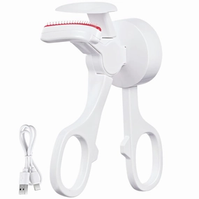 C-Shaped Heated Eyelash Curler, Electric Styler With Usb Rechargeable Design, 3 Temperature Settings, Compact And Safe