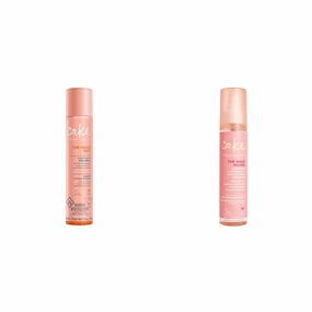 Cake Beauty Hairspray Flexible Hold & Volume with Vitamin E & Abyssinian Oil 5.6 oz & Texturizing Beach Spray 4 oz